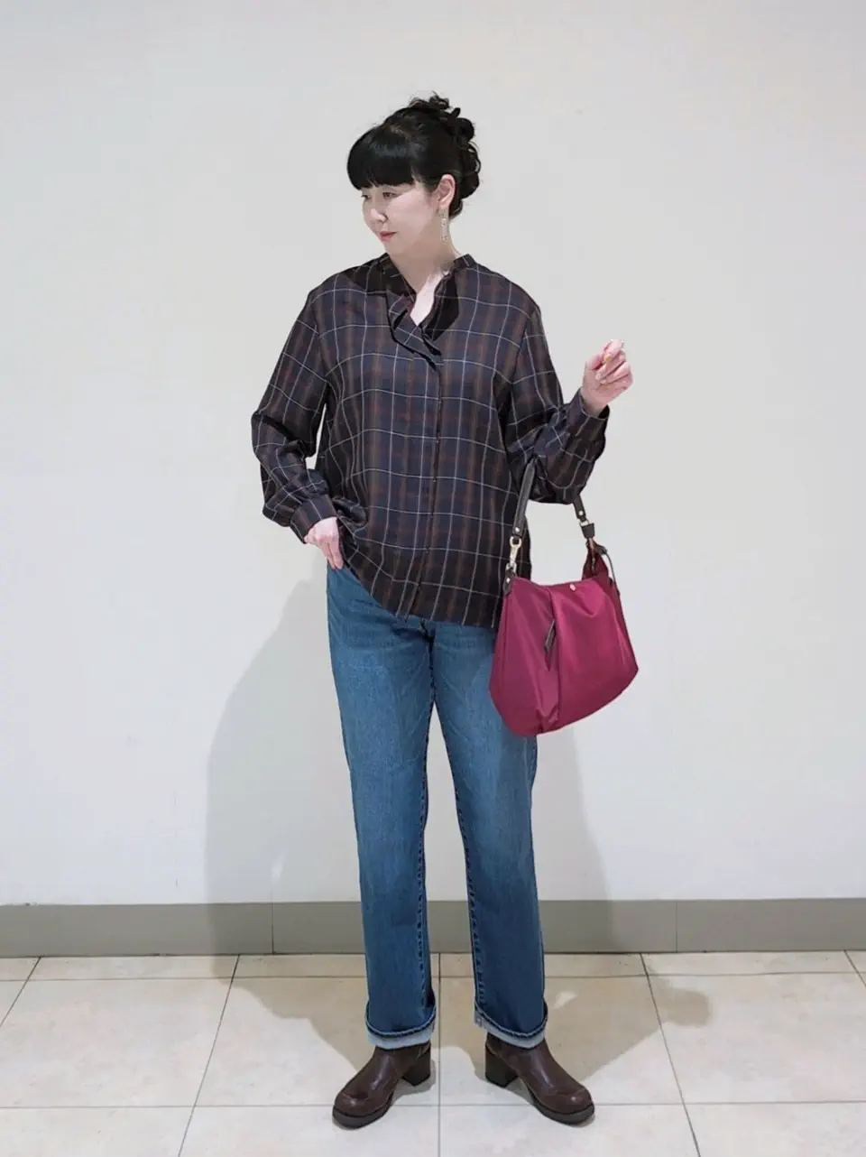 J.PRESS LADIES L スタッフ コーディネート画像