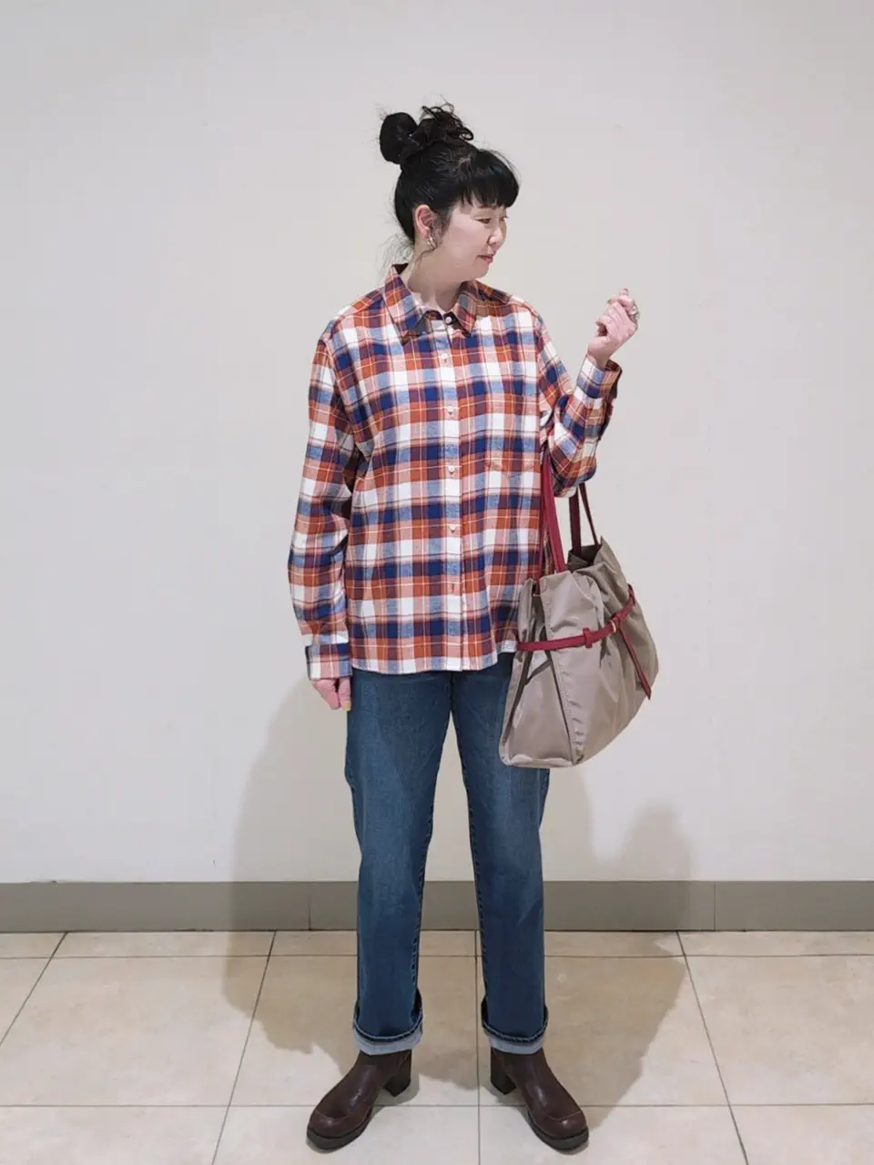 J.PRESS LADIES L スタッフ コーディネート画像