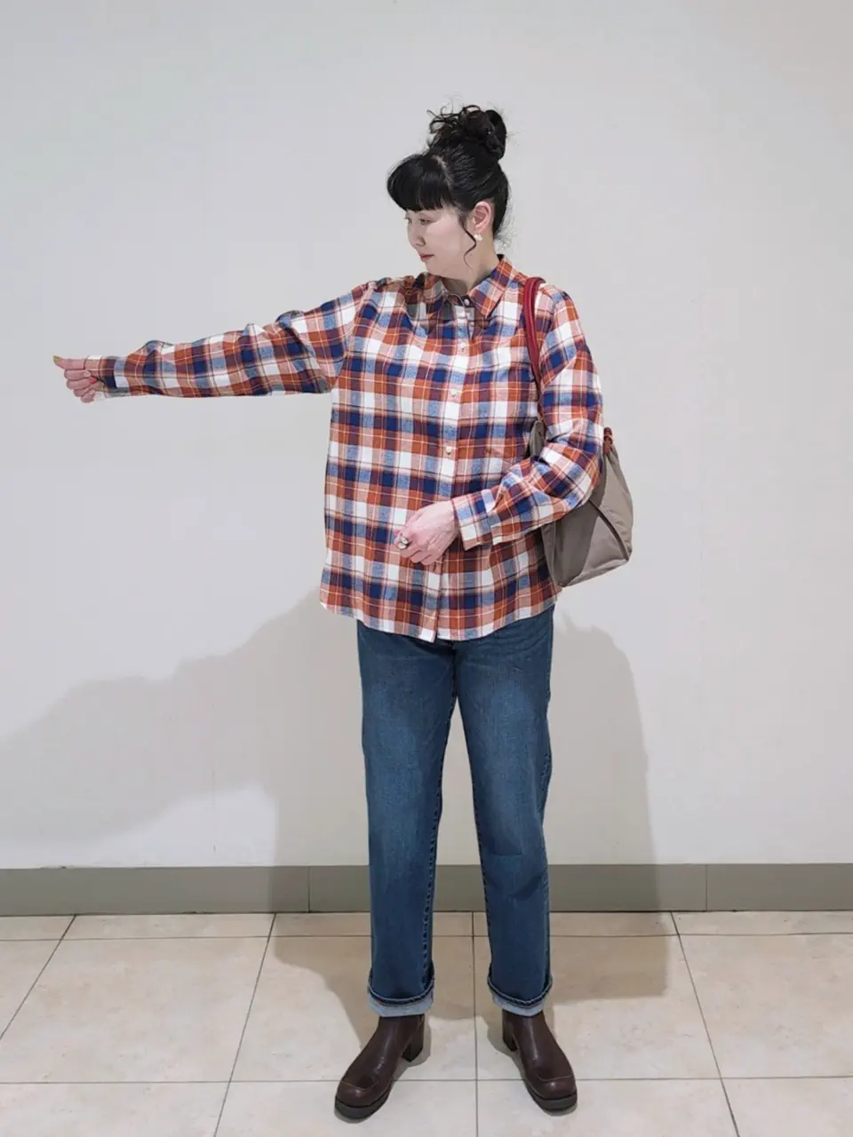J.PRESS LADIES L スタッフ コーディネート画像