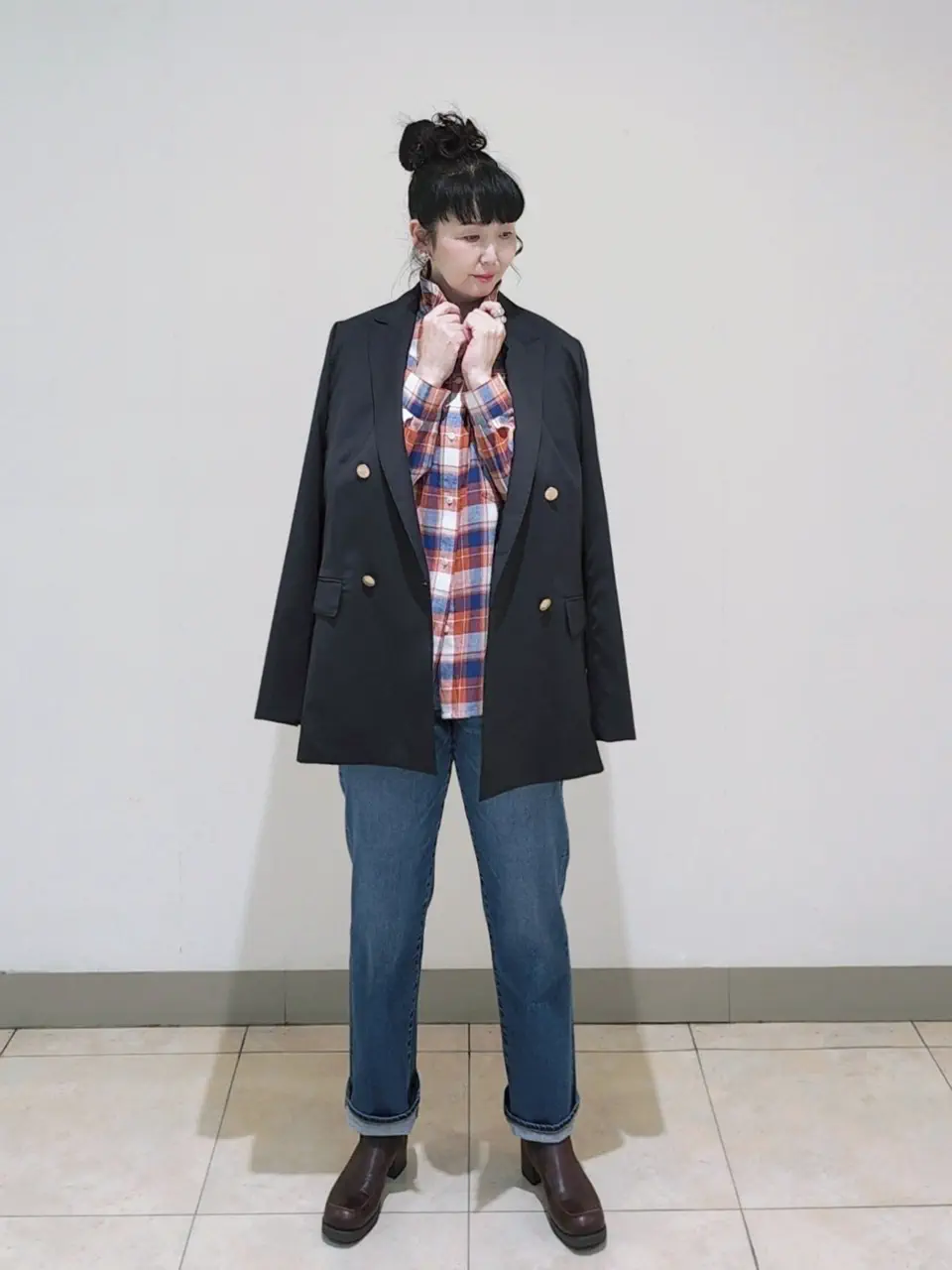 J.PRESS LADIES L スタッフ コーディネート画像