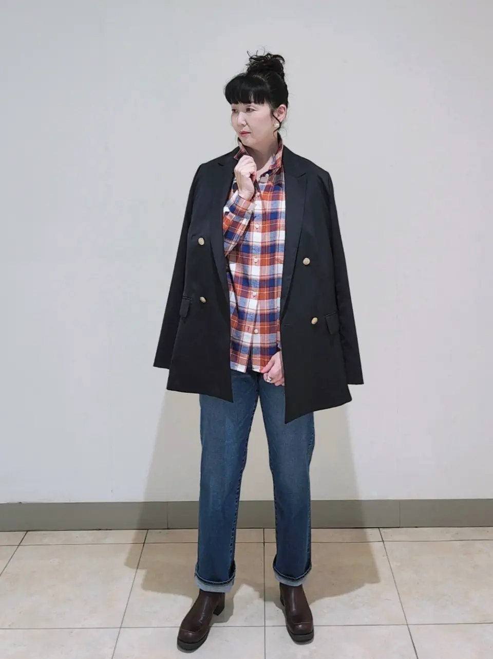 J.PRESS LADIES L スタッフ コーディネート画像