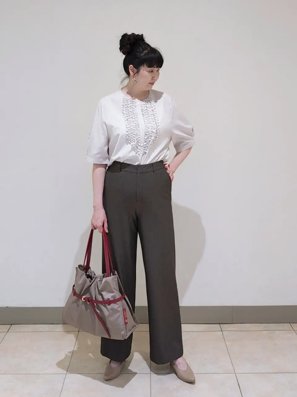 J.PRESS LADIES L スタッフ コーディネート画像