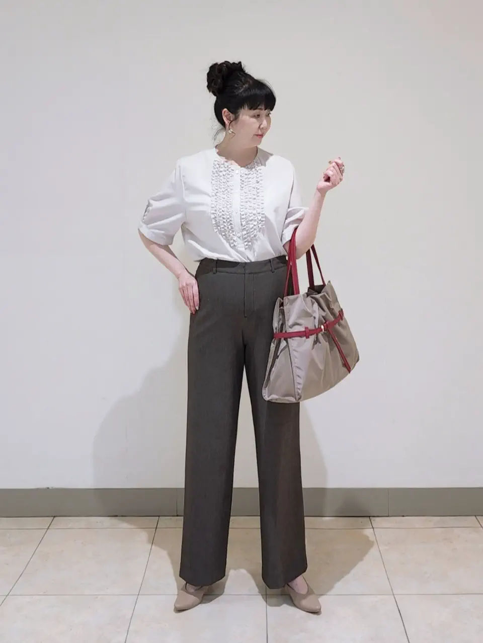J.PRESS LADIES L スタッフ コーディネート画像