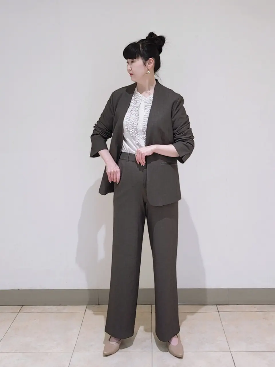 J.PRESS LADIES L スタッフ コーディネート画像