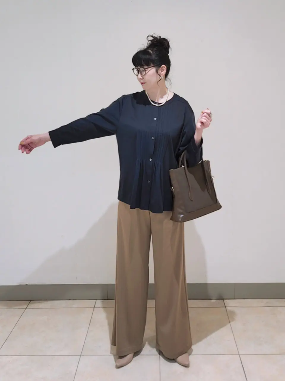 J.PRESS LADIES L スタッフ コーディネート画像