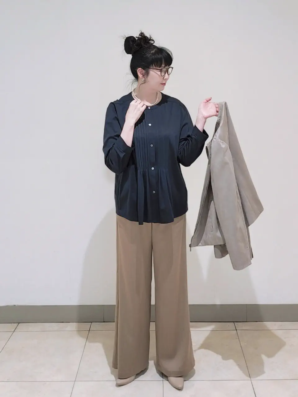 J.PRESS LADIES L スタッフ コーディネート画像