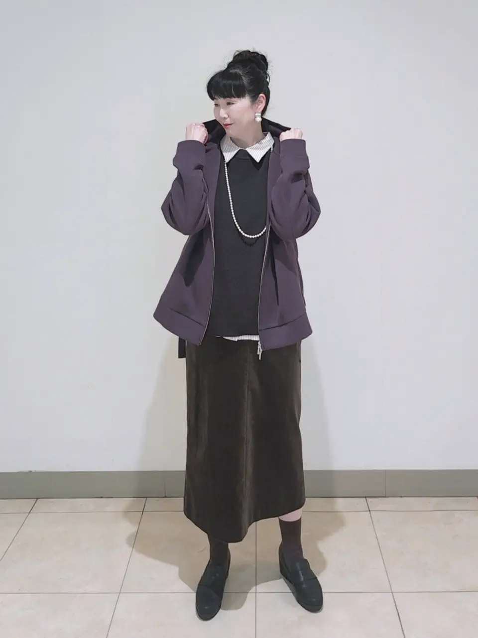 J.PRESS LADIES L スタッフ コーディネート画像