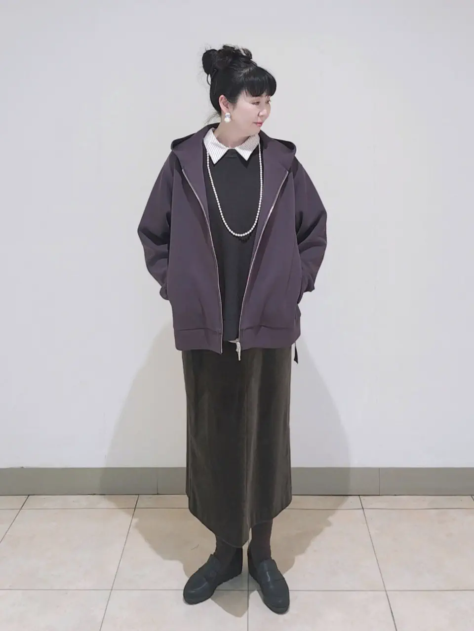 J.PRESS LADIES L スタッフ コーディネート画像