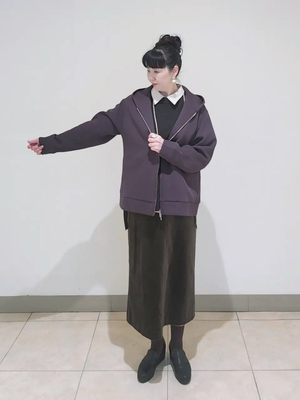 J.PRESS LADIES L スタッフ コーディネート画像