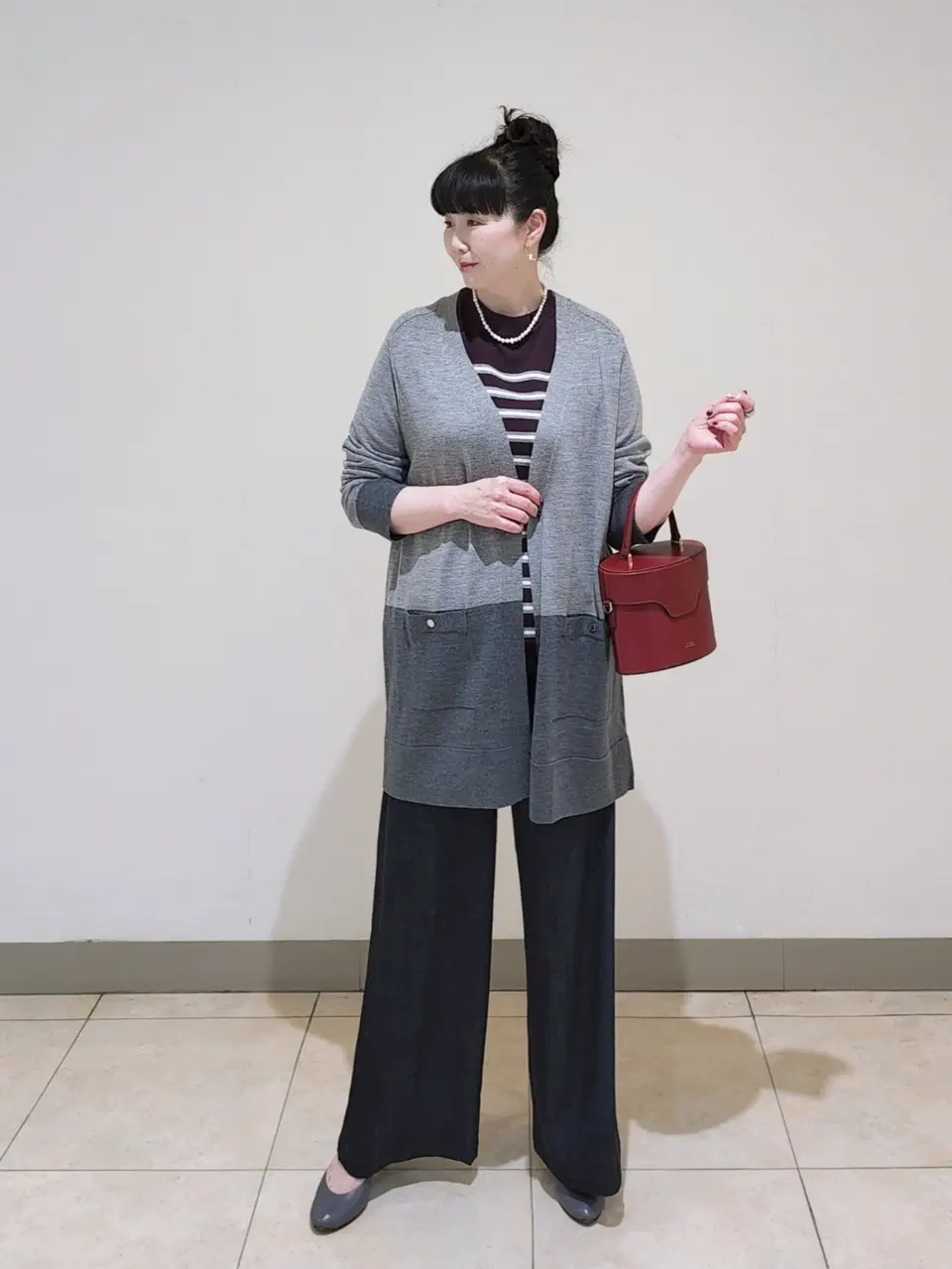 J.PRESS LADIES L スタッフ コーディネート画像