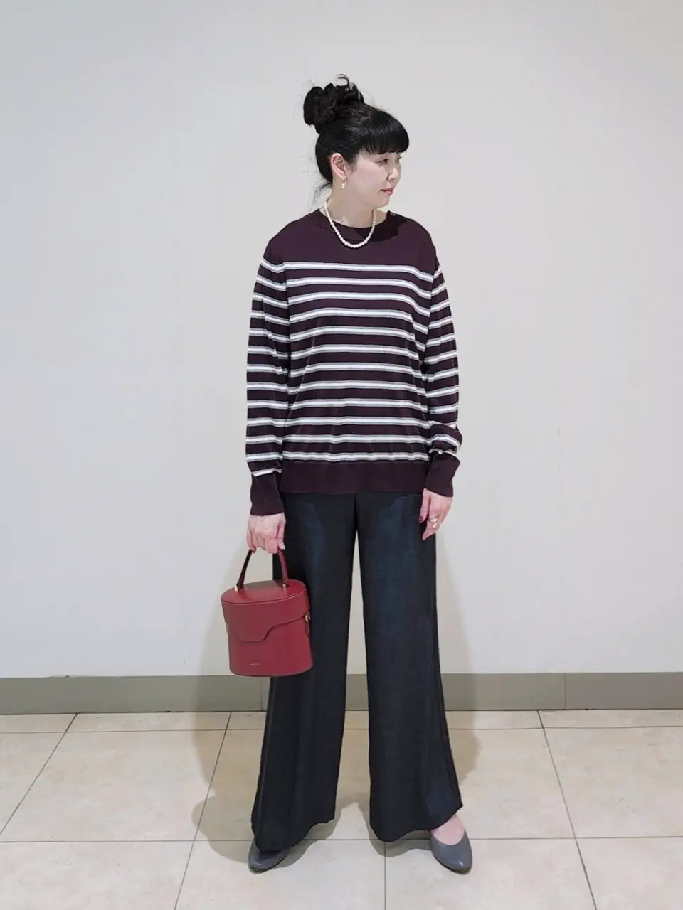 J.PRESS LADIES L スタッフ コーディネート画像
