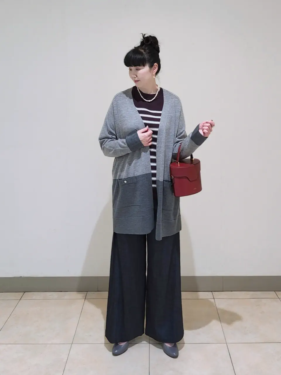 J.PRESS LADIES L スタッフ コーディネート画像