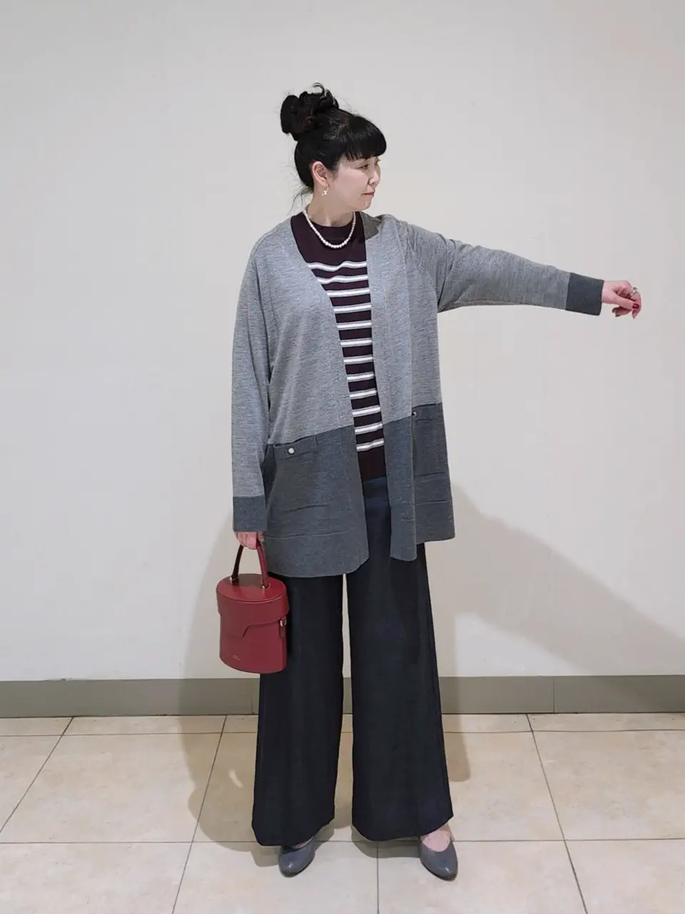 J.PRESS LADIES L スタッフ コーディネート画像