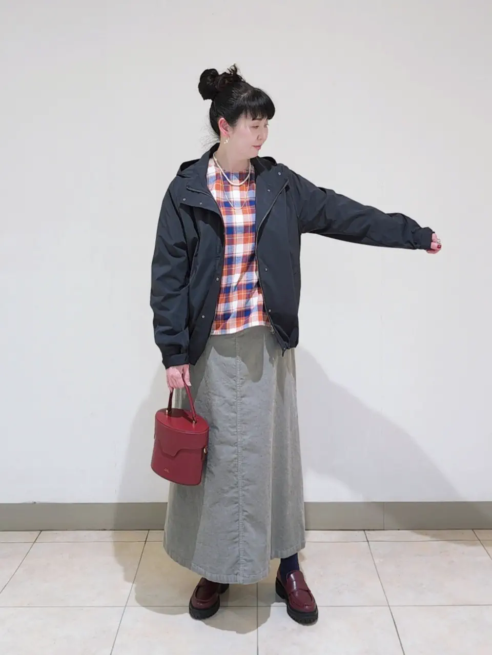 J.PRESS LADIES L スタッフ コーディネート画像