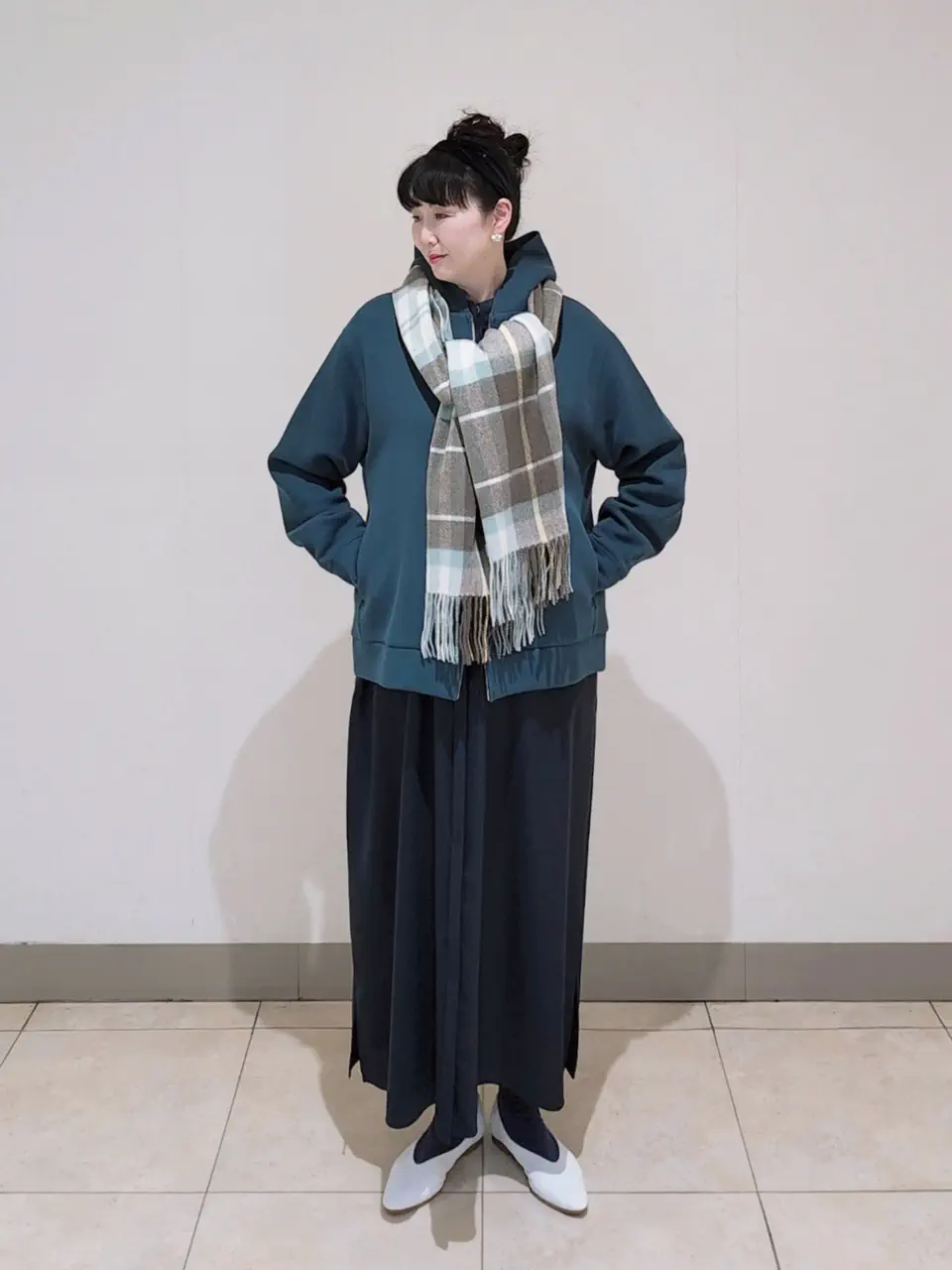 J.PRESS LADIES L スタッフ コーディネート画像