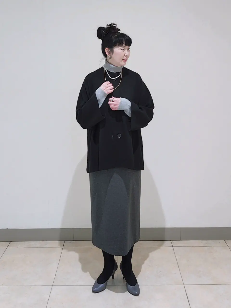J.PRESS LADIES L スタッフ コーディネート画像