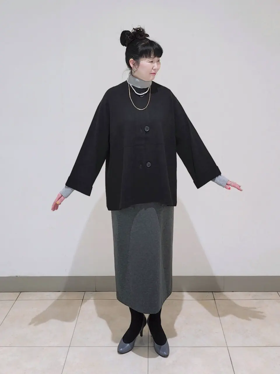 J.PRESS LADIES L スタッフ コーディネート画像