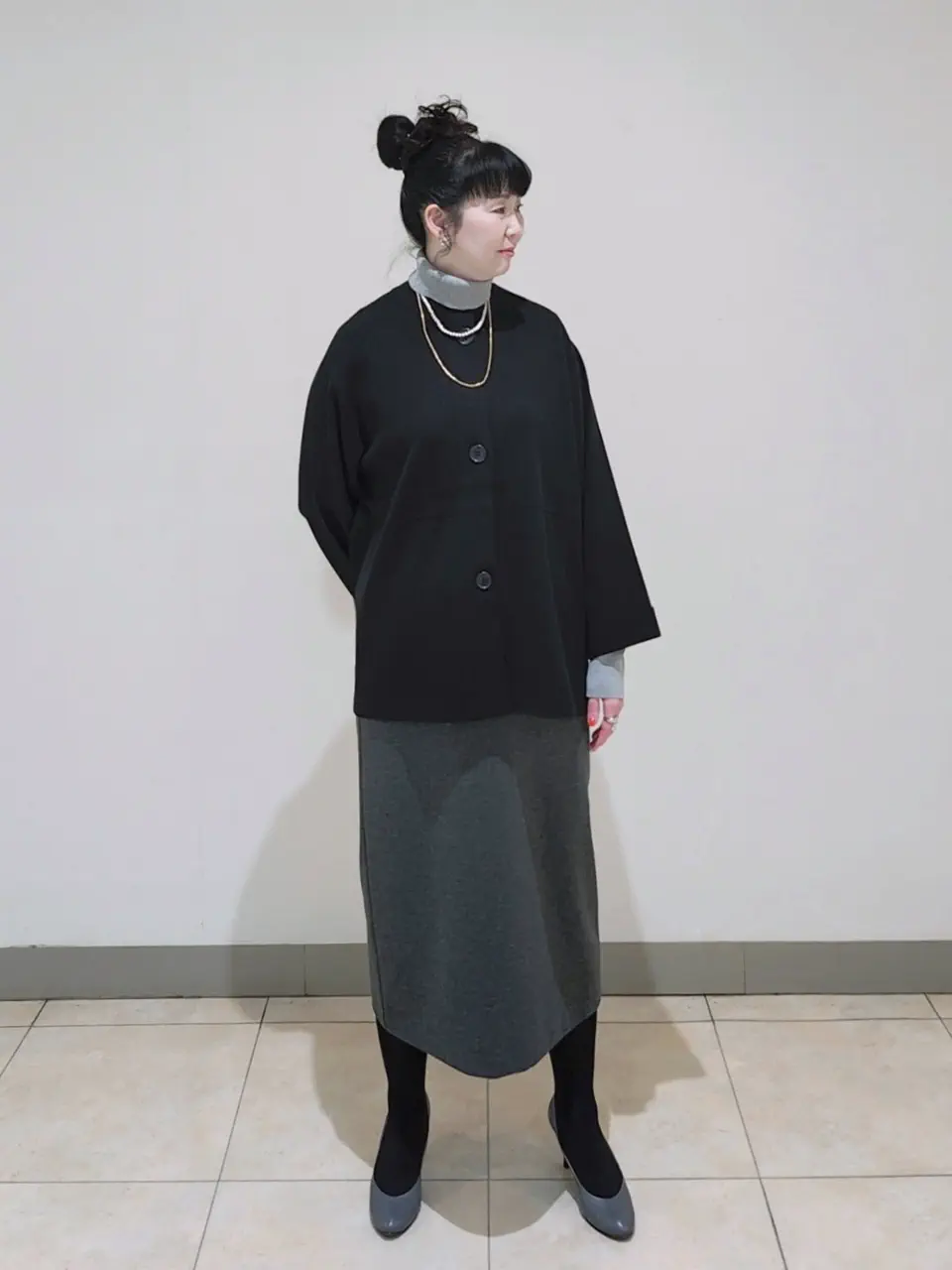 J.PRESS LADIES L スタッフ コーディネート画像