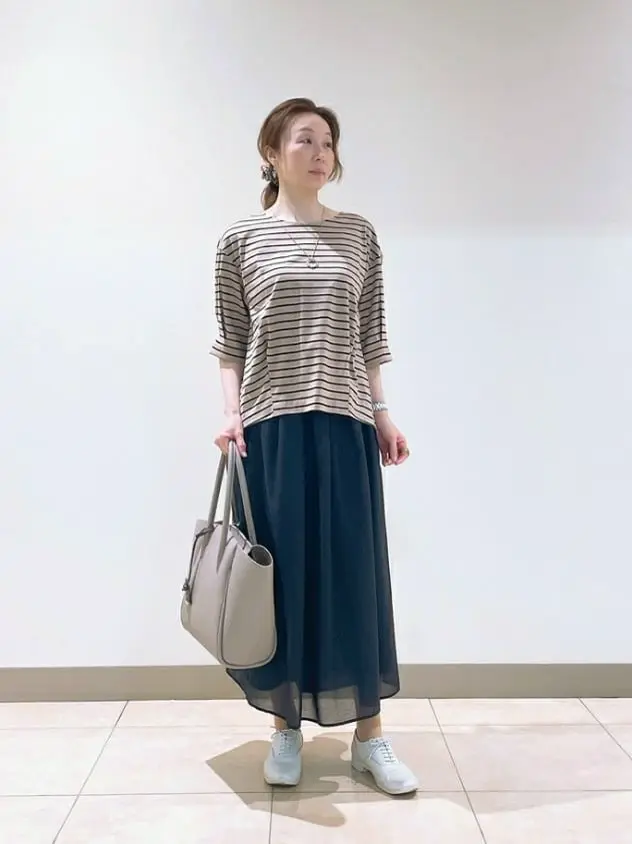 J.PRESS LADIES L スタッフ コーディネート画像