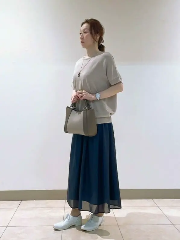 J.PRESS LADIES L スタッフ コーディネート画像