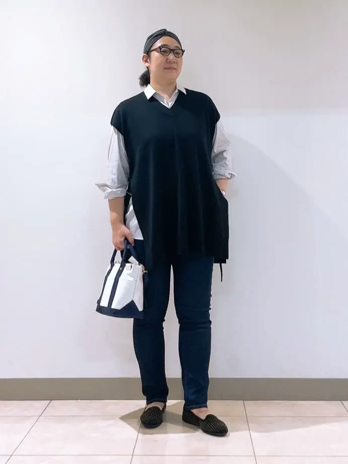 J.PRESS LADIES L スタッフ コーディネート画像