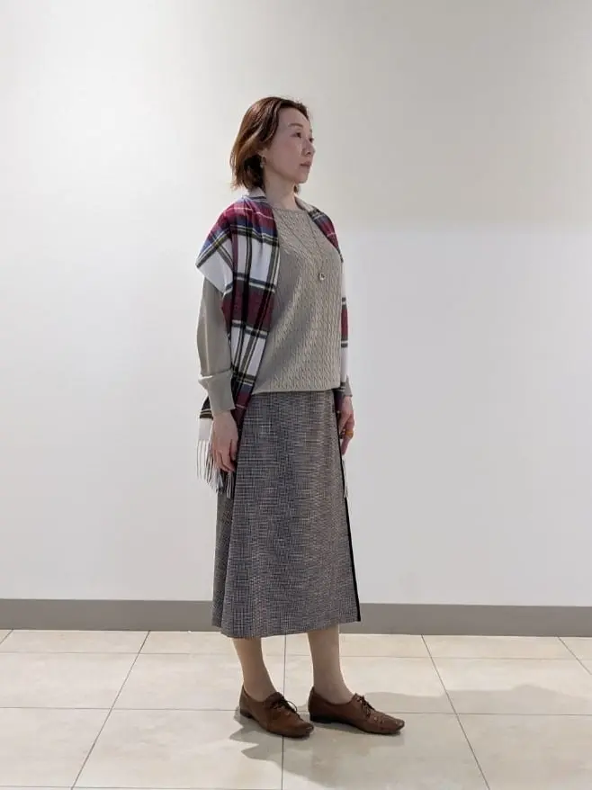 J.PRESS LADIES L スタッフ コーディネート画像