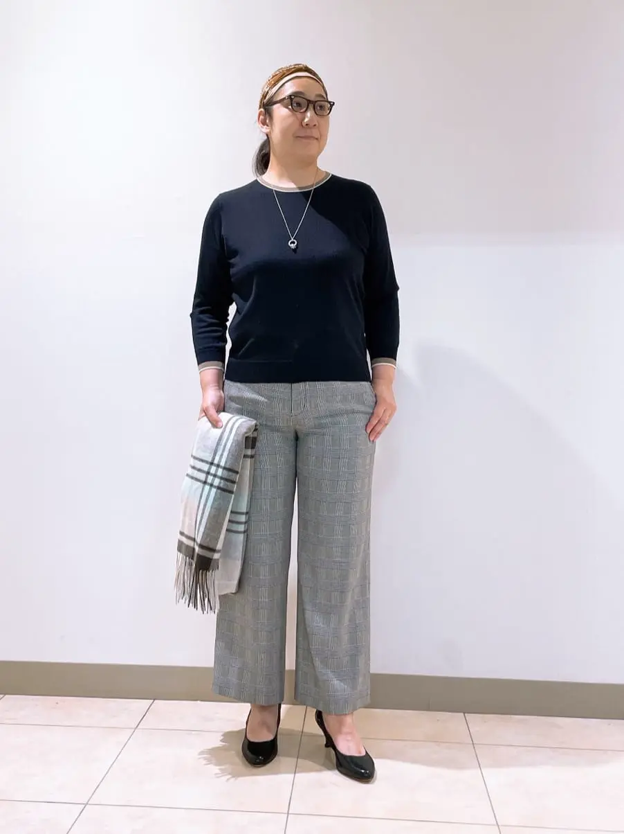 J.PRESS LADIES L スタッフ コーディネート画像