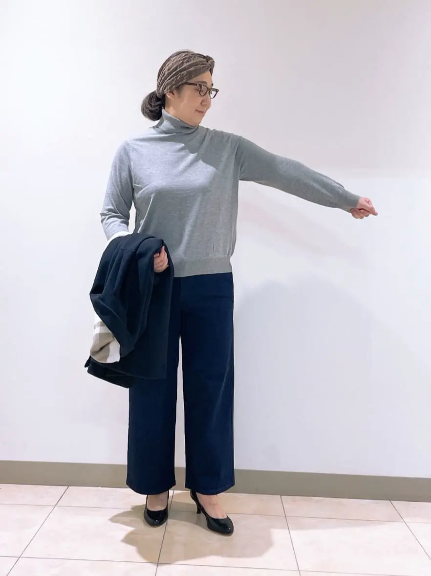 J.PRESS LADIES L スタッフ コーディネート画像