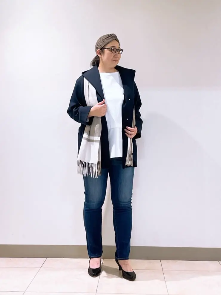 J.PRESS LADIES L スタッフ コーディネート画像