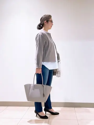 J.PRESS LADIES L スタッフ コーディネート画像