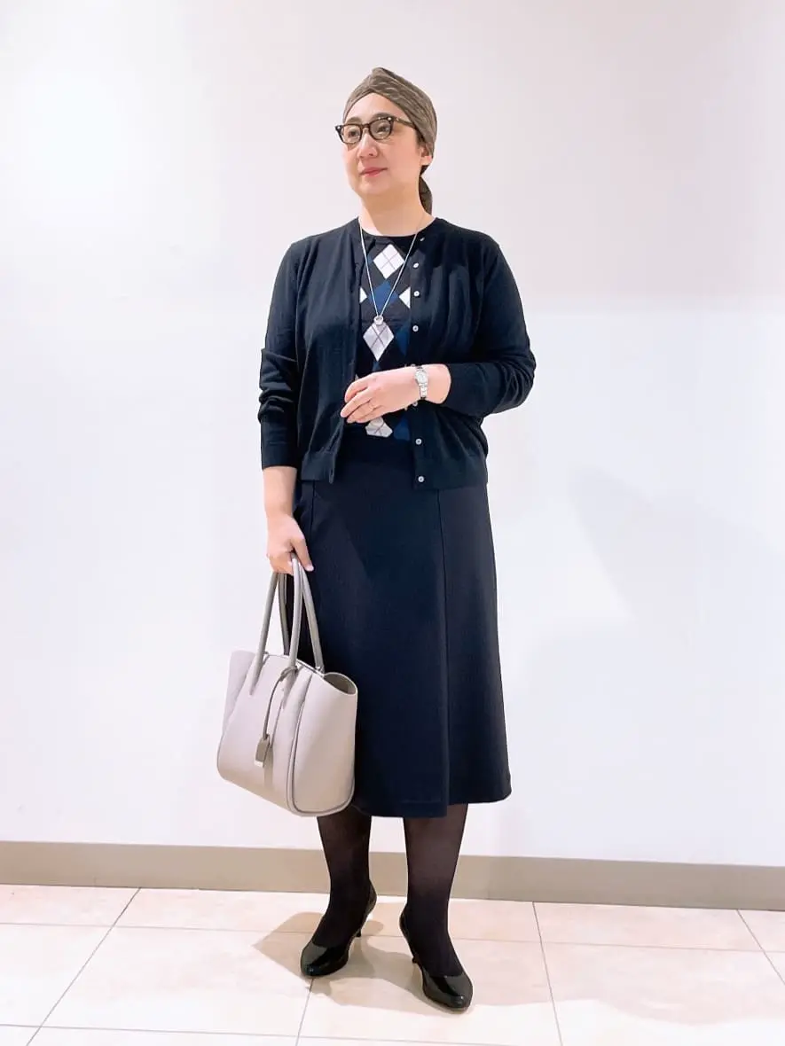 J.PRESS LADIES L スタッフ コーディネート画像