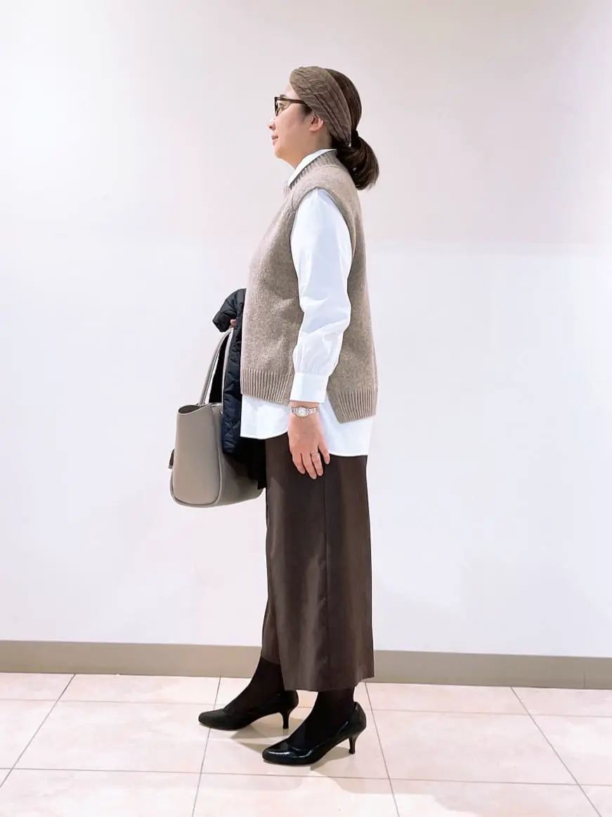 J.PRESS LADIES L スタッフ コーディネート画像