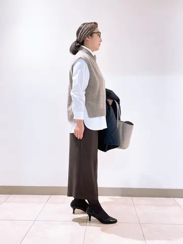 J.PRESS LADIES L スタッフ コーディネート画像