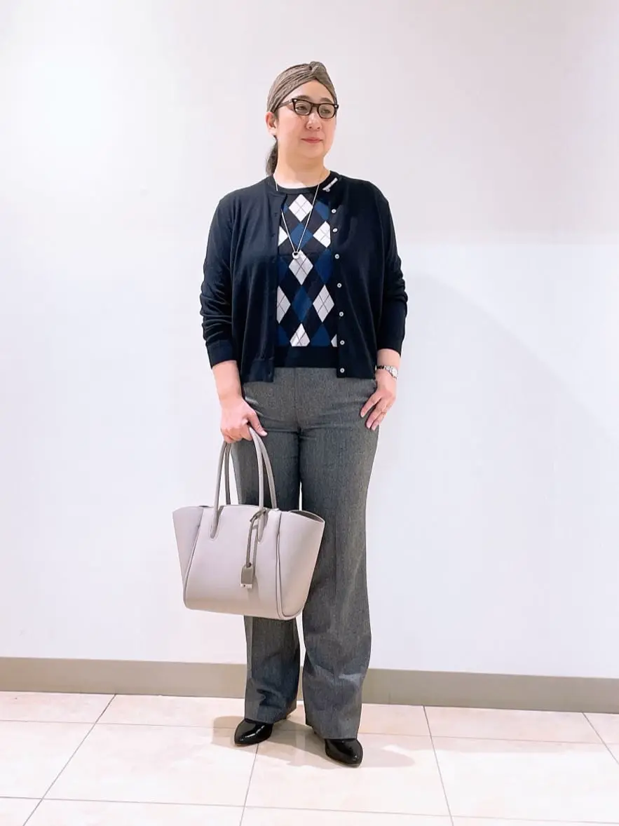 J.PRESS LADIES L スタッフ コーディネート画像