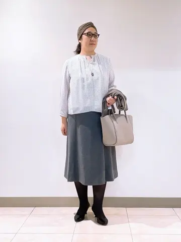 J.PRESS LADIES L スタッフ コーディネート画像