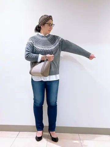 J.PRESS LADIES L スタッフ コーディネート画像