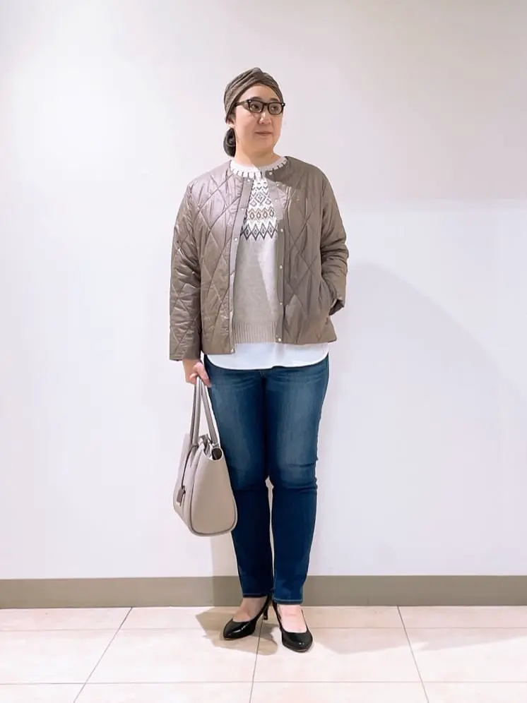 J.PRESS LADIES L スタッフ コーディネート画像