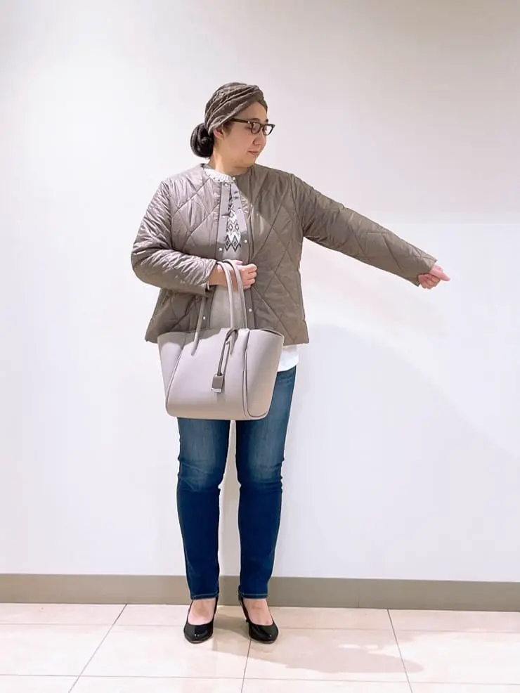 J.PRESS LADIES L スタッフ コーディネート画像