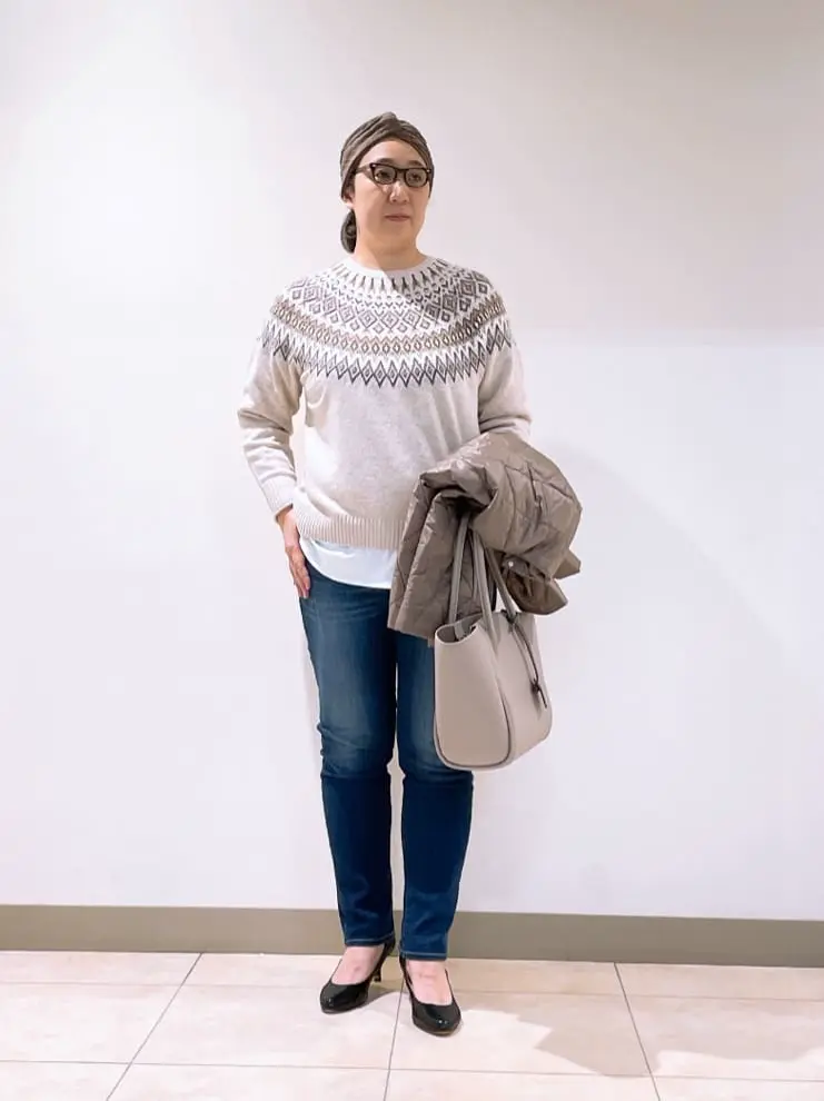 J.PRESS LADIES L スタッフ コーディネート画像