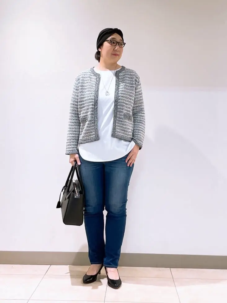 J.PRESS LADIES L スタッフ コーディネート画像