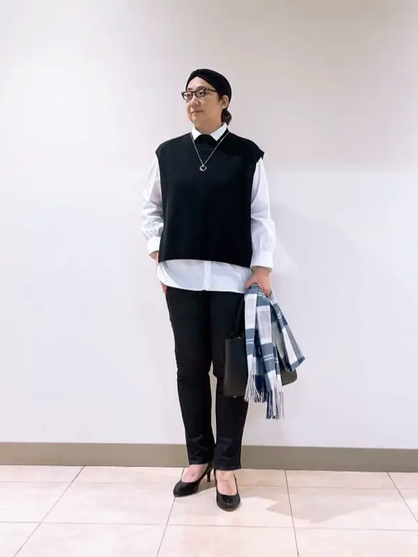 J.PRESS LADIES L スタッフ コーディネート画像