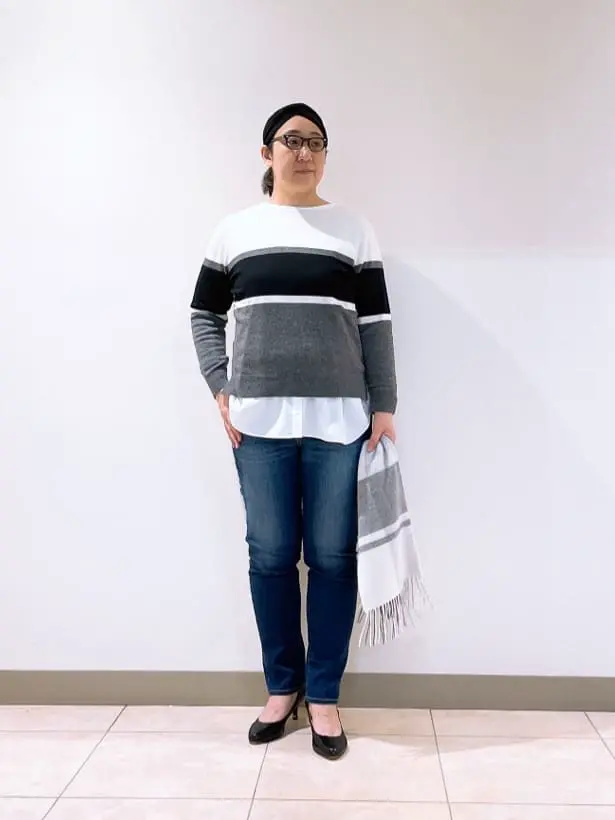 J.PRESS LADIES L スタッフ コーディネート画像