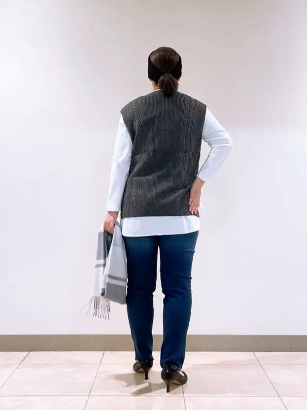 J.PRESS LADIES L スタッフ コーディネート画像