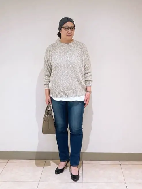 J.PRESS LADIES L スタッフ コーディネート画像