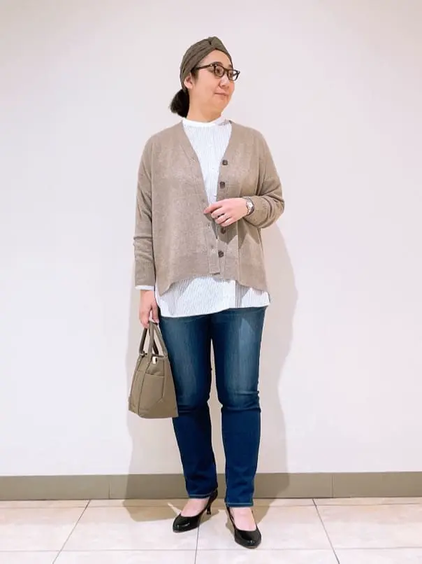 J.PRESS LADIES L スタッフ コーディネート画像