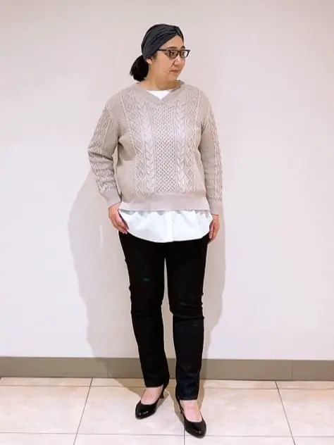 J.PRESS LADIES L スタッフ コーディネート画像