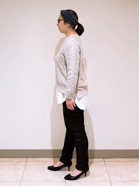 J.PRESS LADIES L スタッフ コーディネート画像