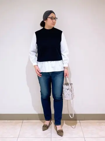 J.PRESS LADIES L スタッフ コーディネート画像