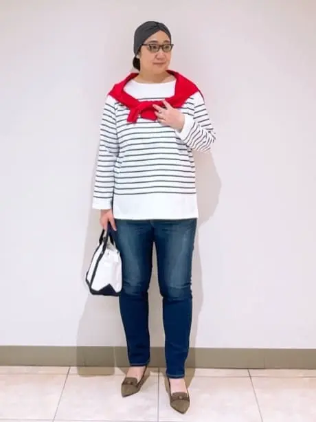 J.PRESS LADIES L スタッフ コーディネート画像