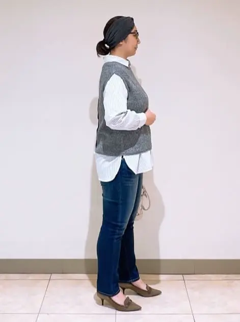 J.PRESS LADIES L スタッフ コーディネート画像